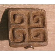 Ancient settlements of Kakheti, square stamp, swastika-like